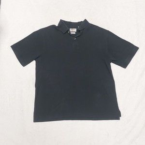 Callaway Golf Men's Size Large Combed Cotton Knit Black Polo Shirt
